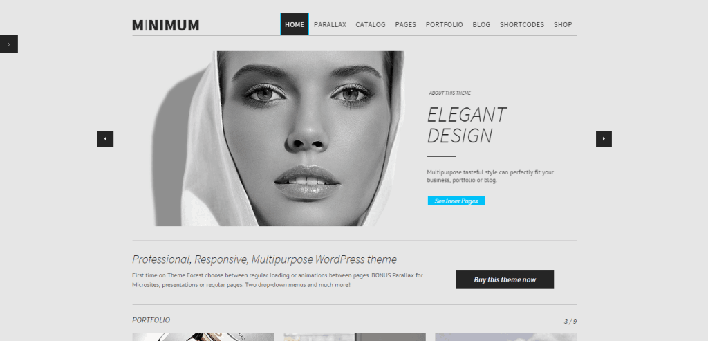 Tema mínimo do WordPress