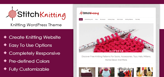 stich knitting - tema WP di produzione industriale
