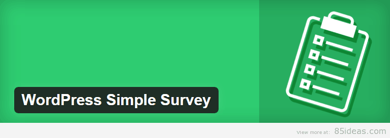 WordPress Simple Survey ปลั๊กอิน WordPress