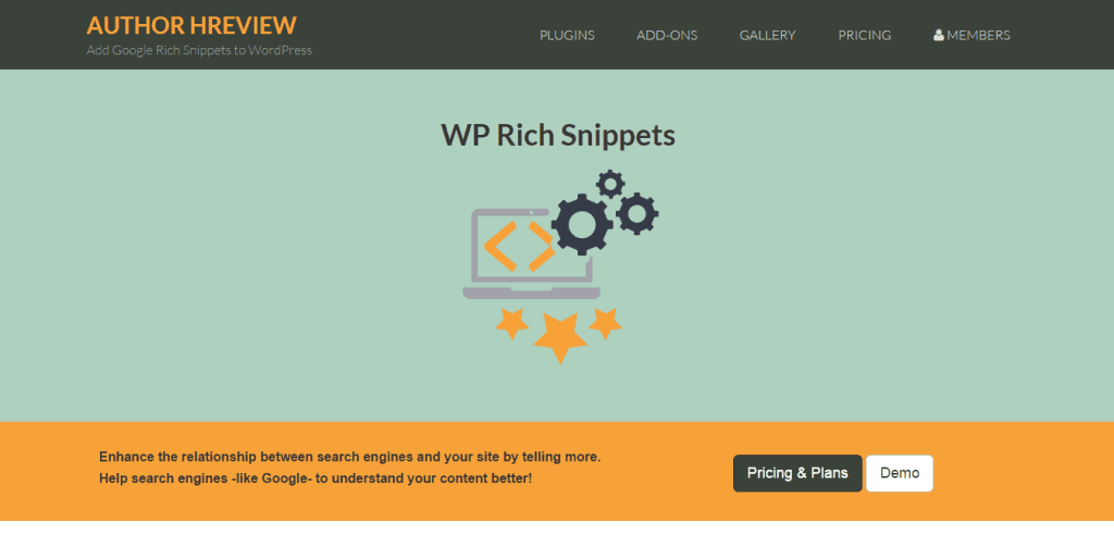 작성자 HReview WordPress Rich Snippets 플러그인
