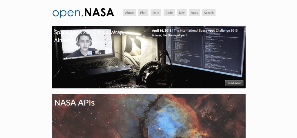 NASAを開く