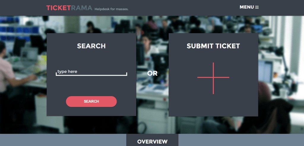 Ticketrama Yardım Masası teması