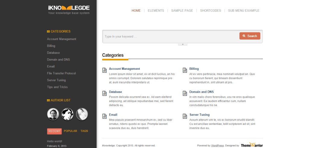iKnowledge teması