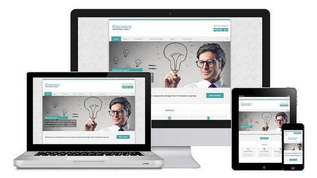 Tema WordPress gratuită pentru afaceri Discovery
