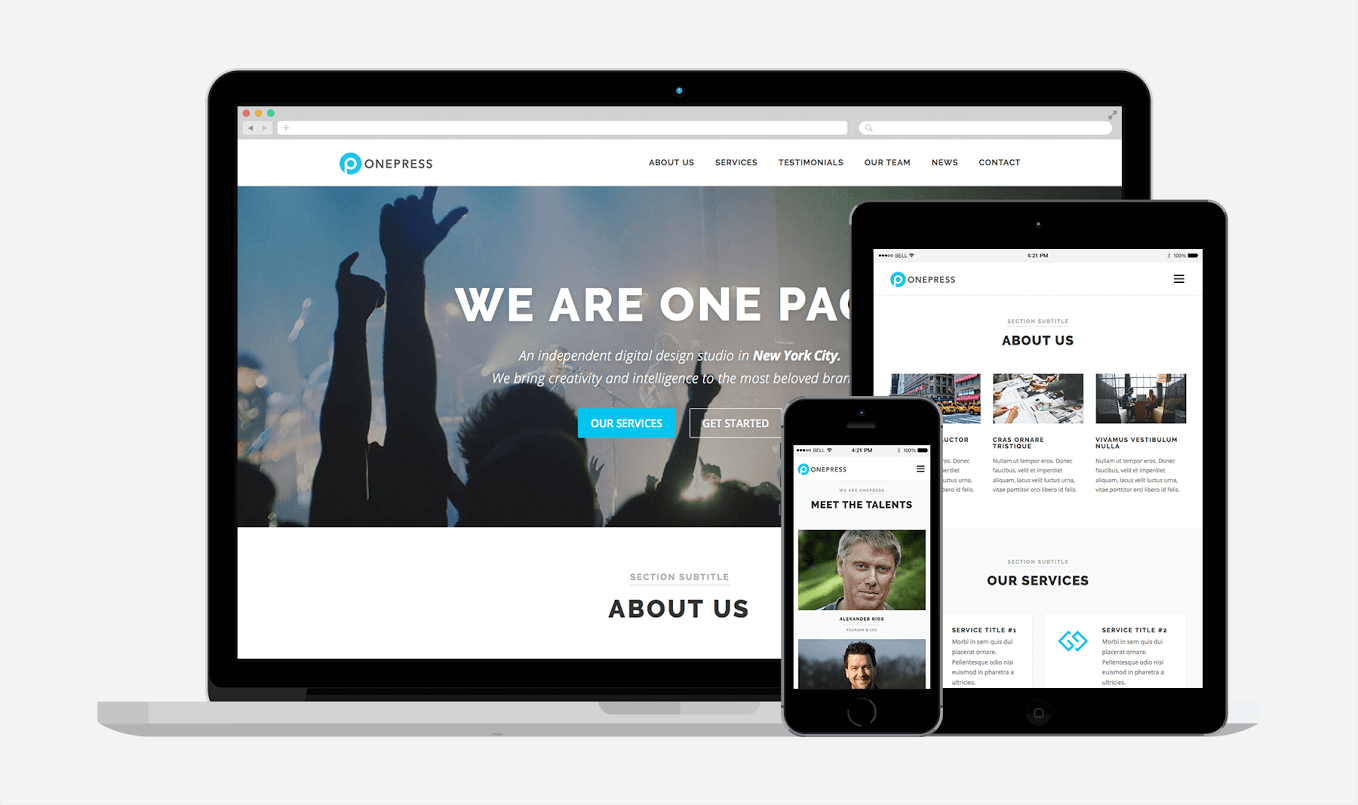Tema WordPress OnePress