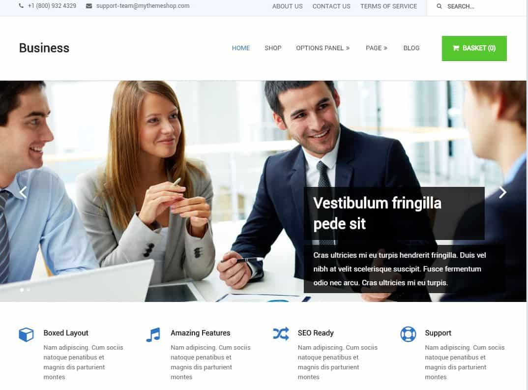 Tema WordPress pentru afaceri MyThemeShop