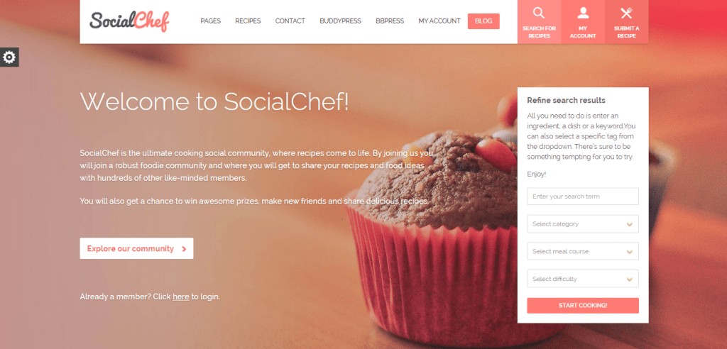 Tema WordPress SocialChef