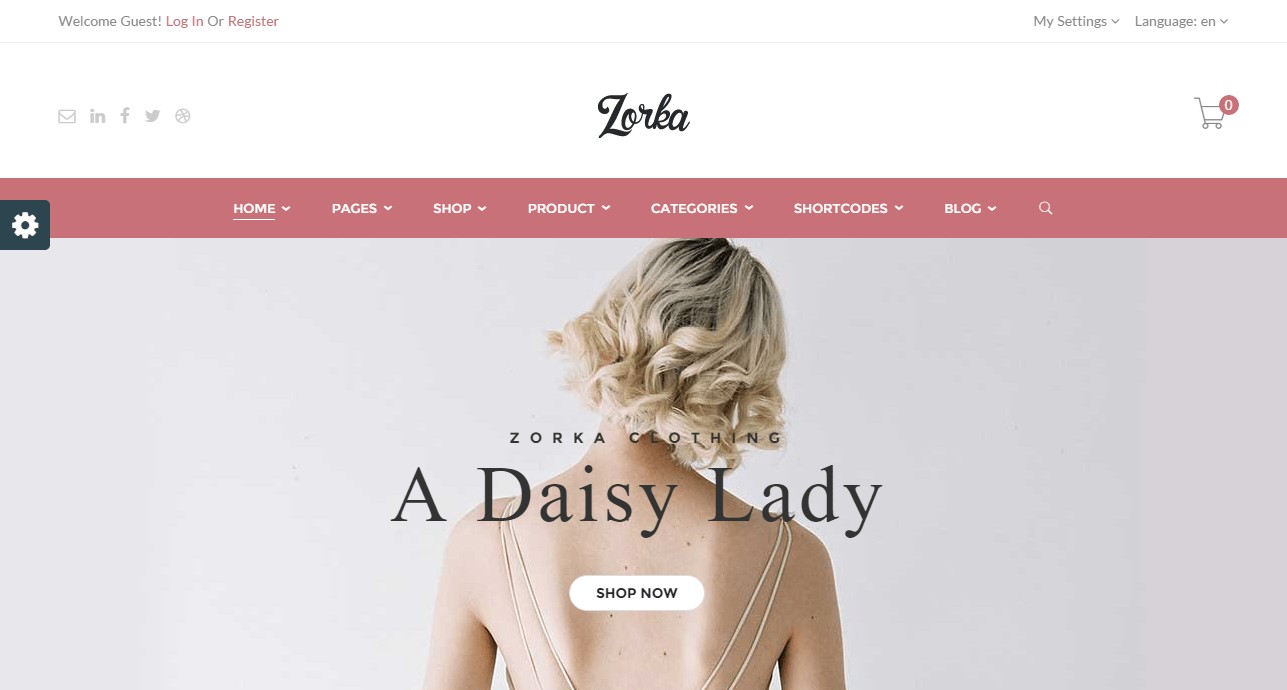 Motyw WordPress Zorka fashion