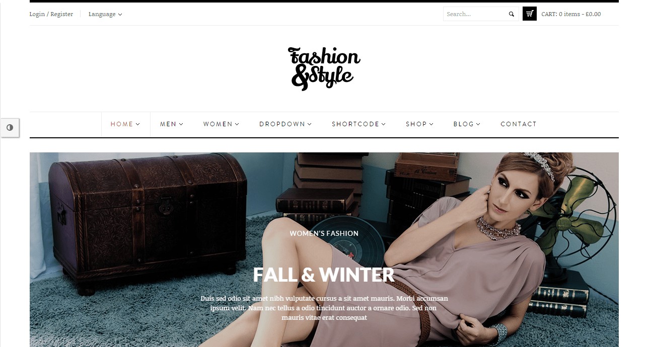 Modny motyw WordPress