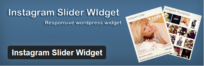 Widget de controle deslizante do Instagram