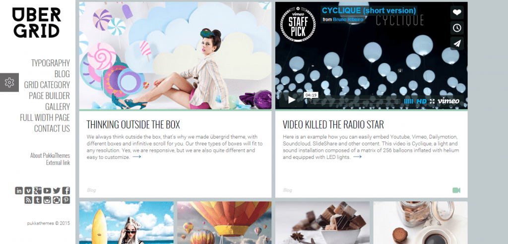 Tema de WordPress UberGrid