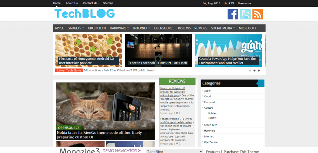 Tema de WordPress para TechBlog