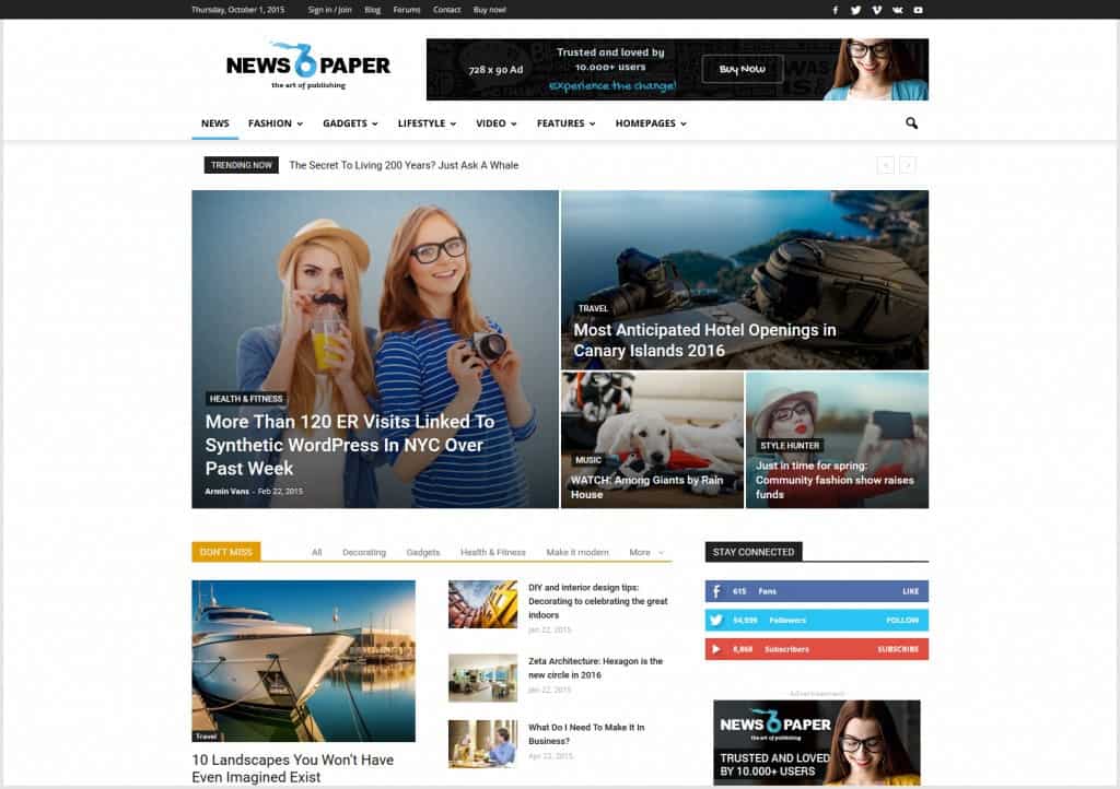 Tema de WordPress para periódico