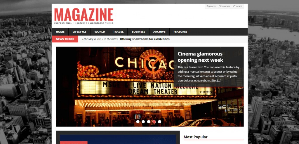 Tema de WordPress de la revista MH