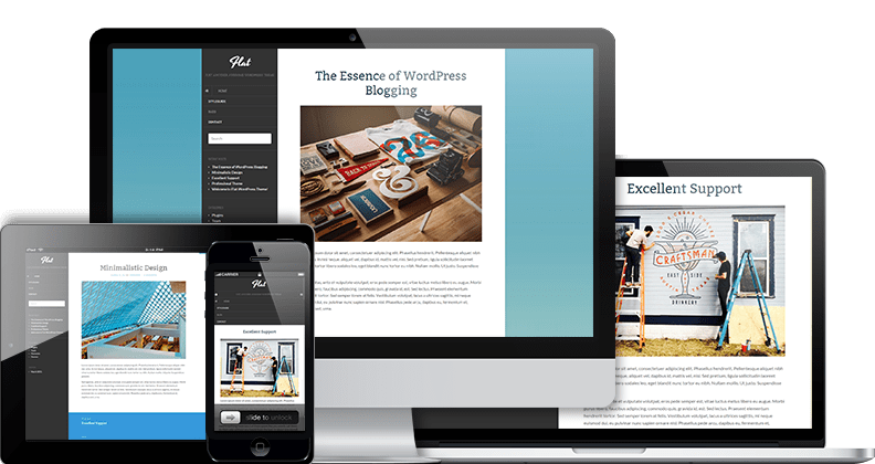 Tema WordPress piatto gratuito