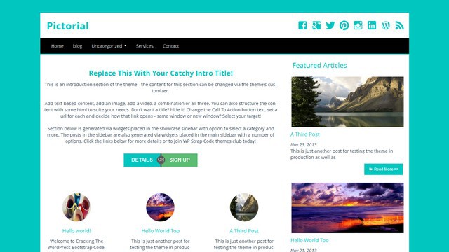 Tema WordPress gratuito pittorico