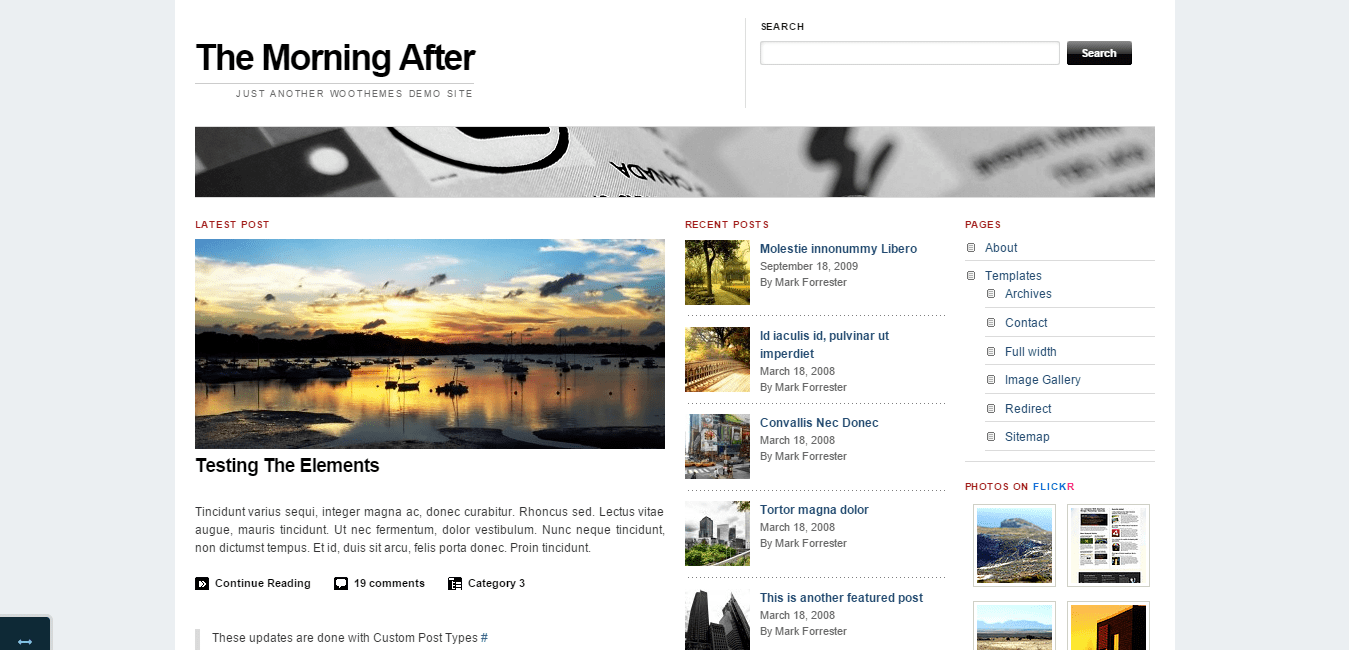 WooThemes Il mattino dopo