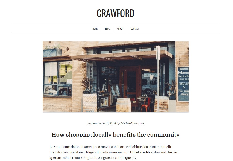 Tema wordpress gratuito Crawford