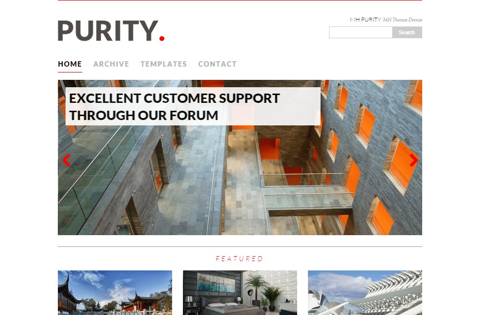 Tema WordPress MH Purezza