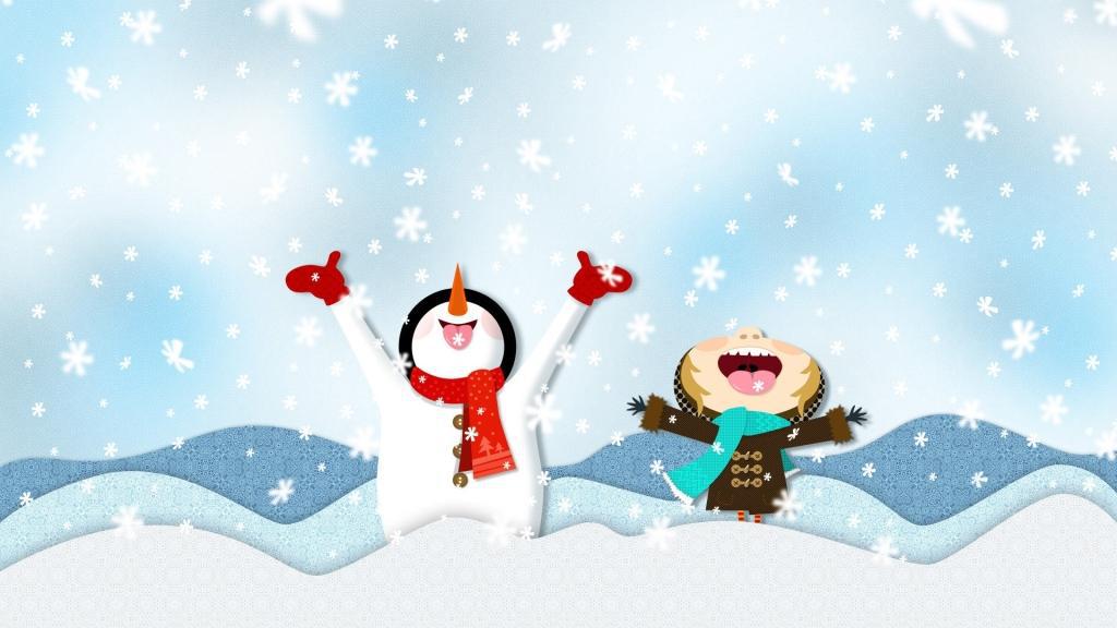 Schneemann-Weihnachten-Wallpaper-HD