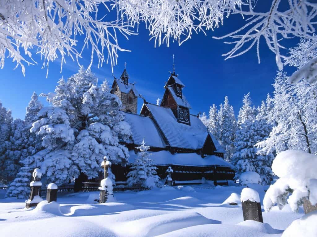 Winter- und Weihnachtstapete