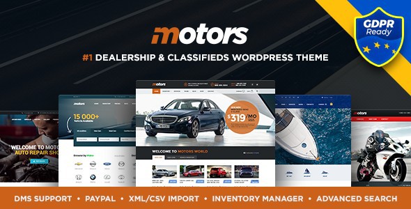 Motors - Tema de WP para automóviles