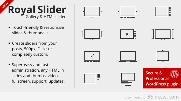 タッチコンテンツ用RoyalSlider