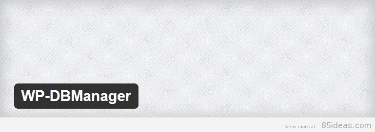 Plugin WP DBManager