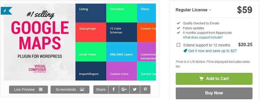 mejor complemento de mapa de WordPress
