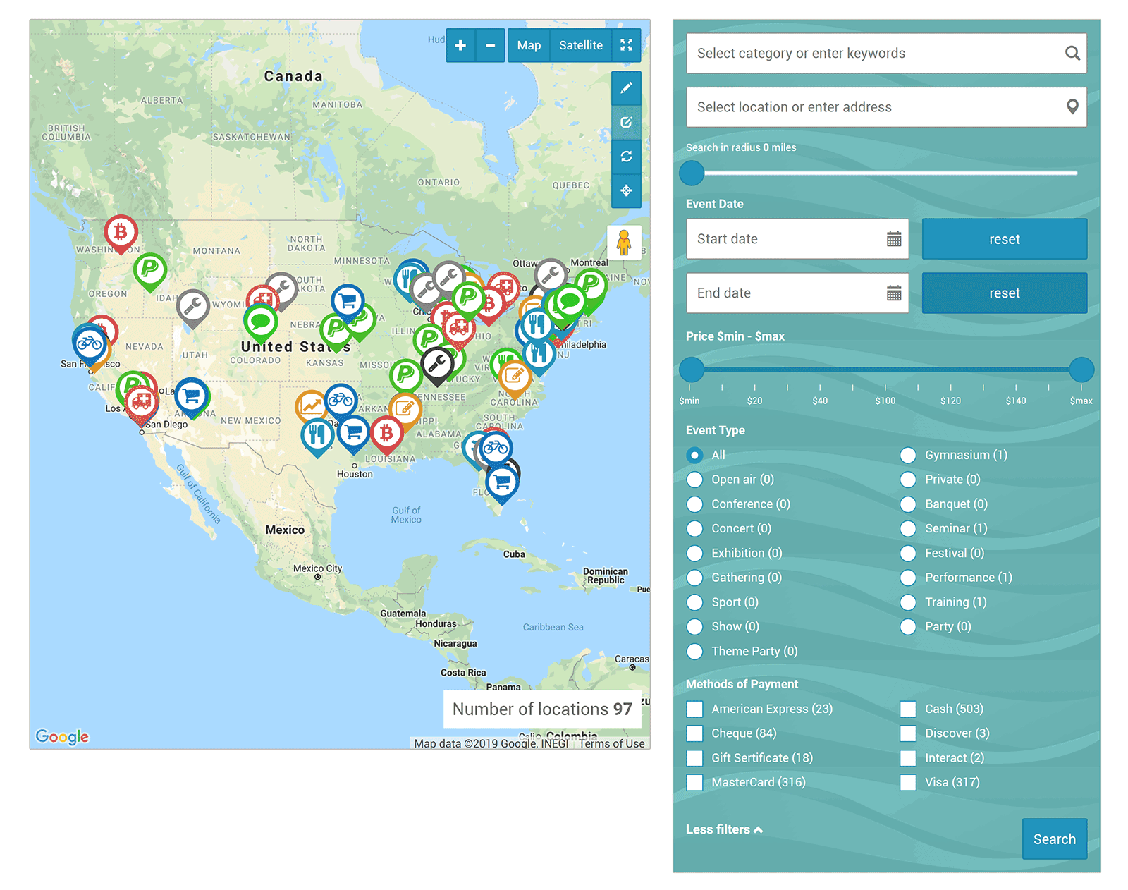 mapas de Google