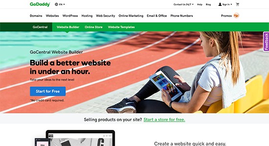 găzduire site-ul godaddywebsitebuilder
