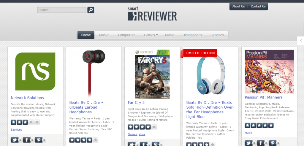 Тема Smart Reviewer