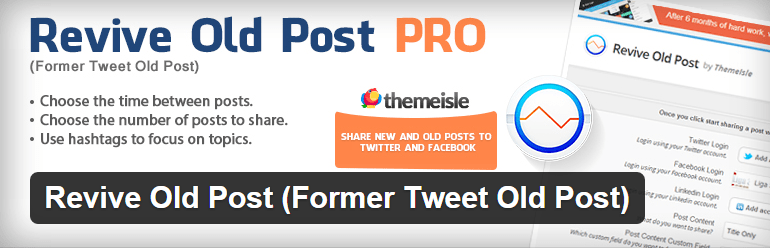 Revive Old Post Former Tweet Old Post Plugin