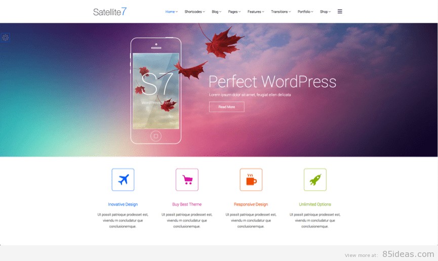 Satellite7 – Retina Multi-Purpose WordPress Theme