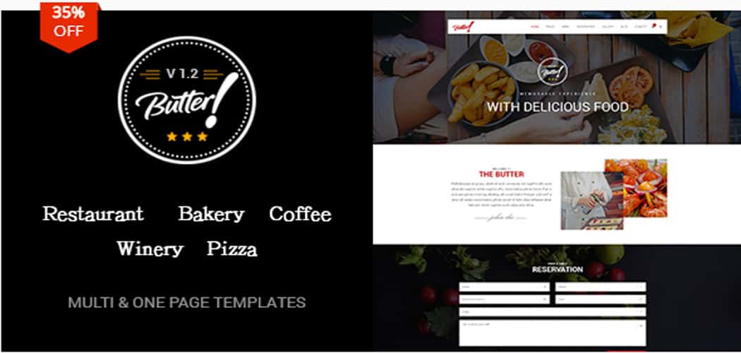 WordPress themes for restaurant sites