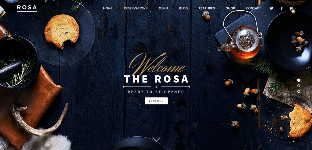 Tema WordPress Restoran ROSA