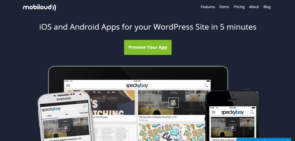 Applications mobiles WordPress mobiloud