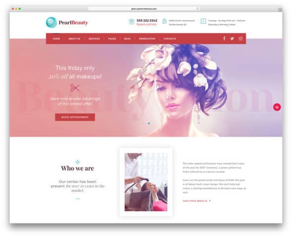 pearl-spa-salon-wordpress-website-theme