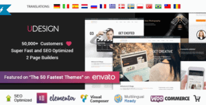 uDesign - Responsive WordPress Theme - Best WordPress Themes for Yoga Teachers 