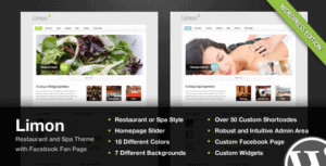 Limon-A-Restaurant-and-Spa-Wordpress-Theme - Best WordPress Themes for Yoga Teachers 