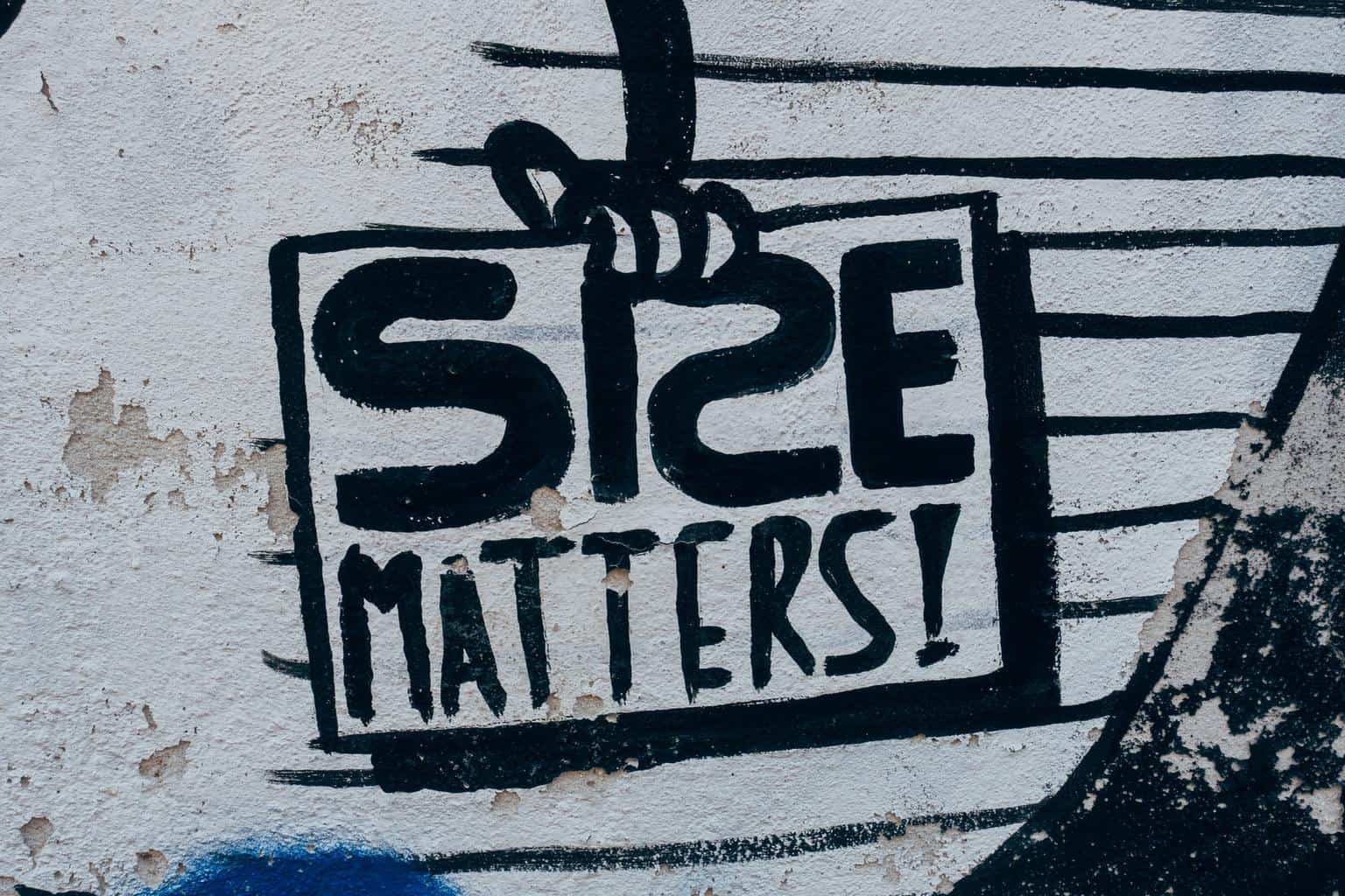 Size Matters-Zeichen
