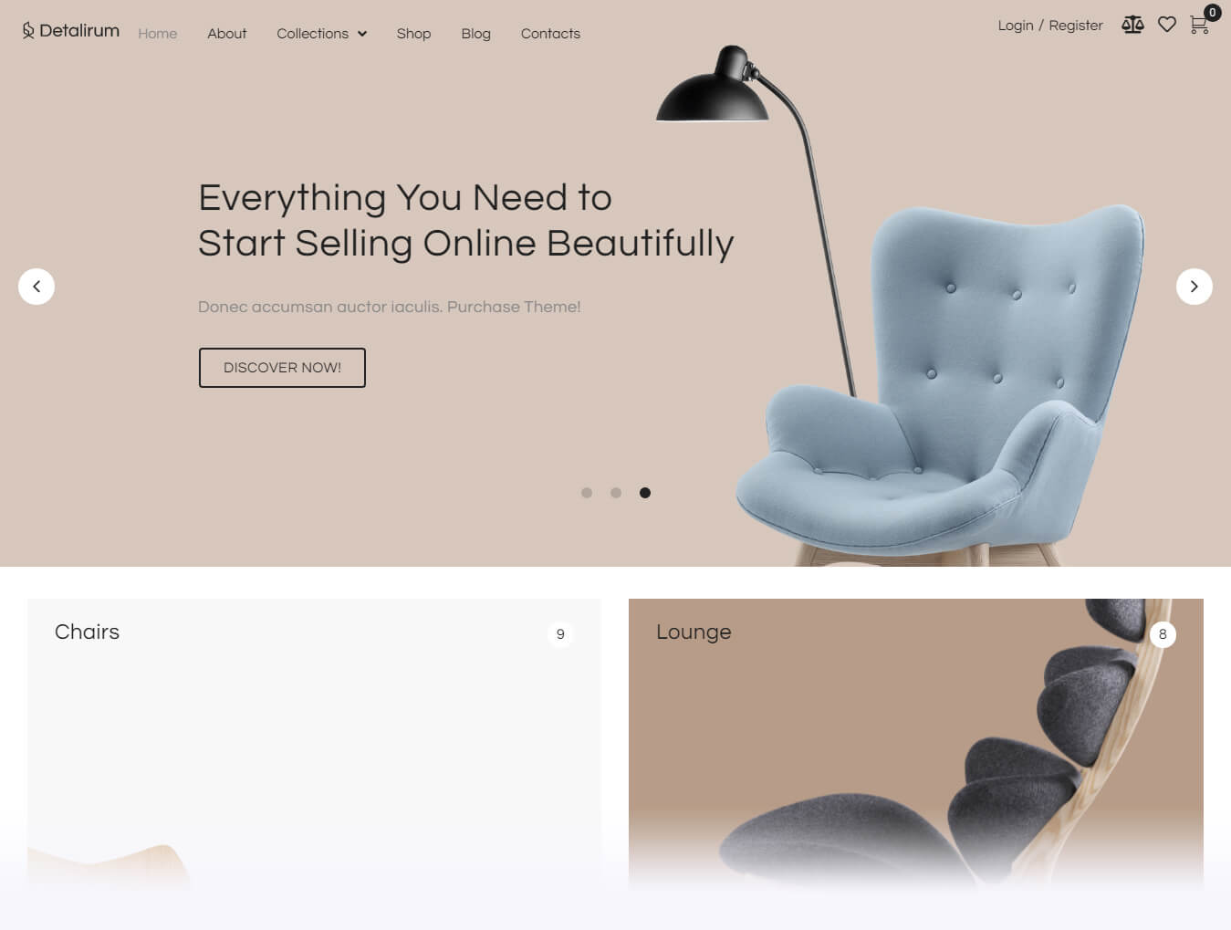 전체 화면 WordPress 테마