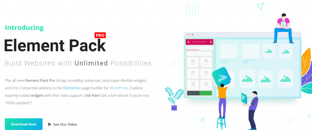 2021년 element pack pro 최고의 Elementor 애드온
