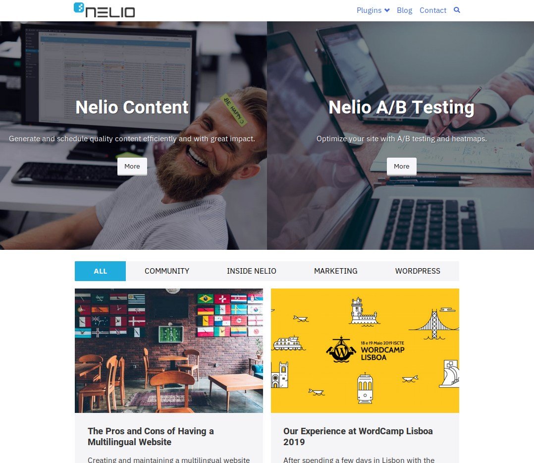 2019年をテーマにしたブログのスクリーンショット。