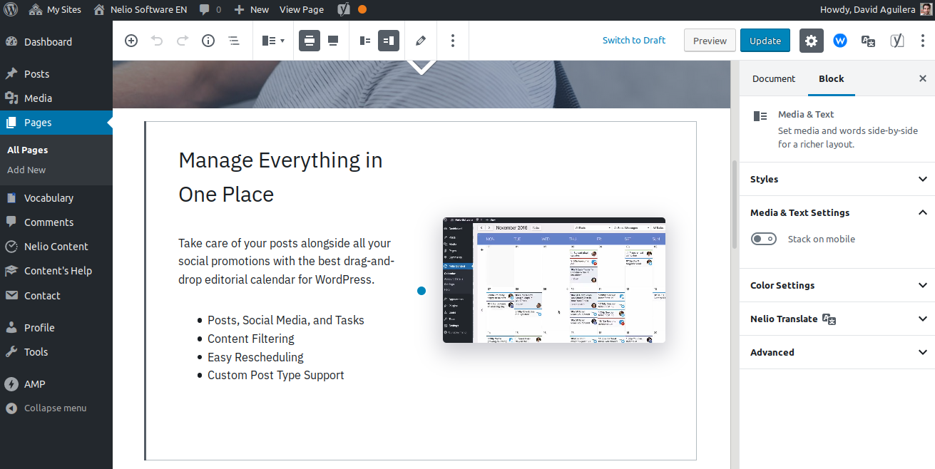 Gutengergでテキストと画像を組み合わせるのはとても簡単です