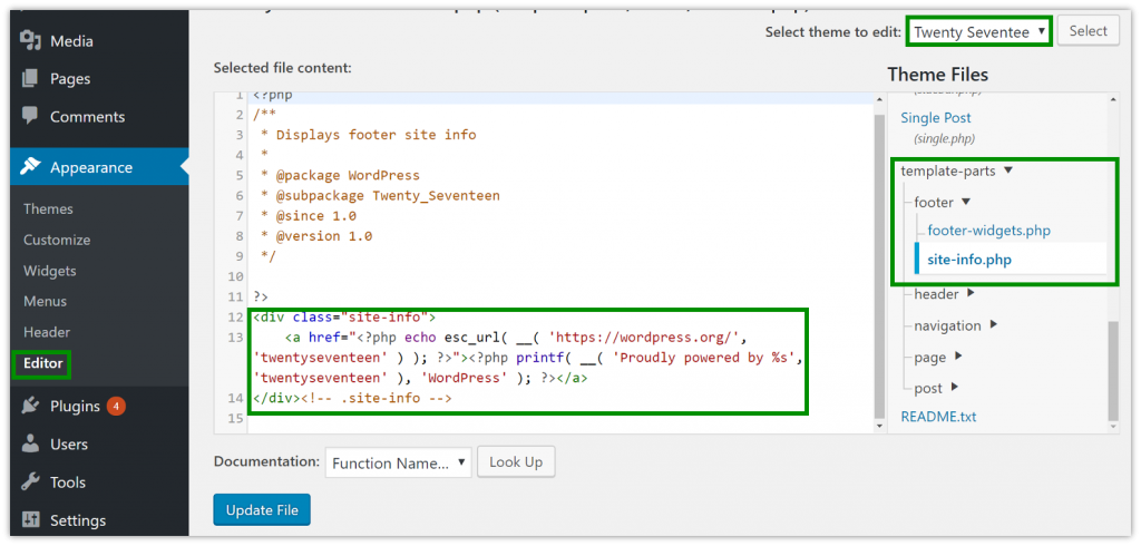 Comment supprimer Proudly Powered by WordPress des thèmes WordPress 5 How to Remove Proudly Powered by WordPress from WordPress Themes 5