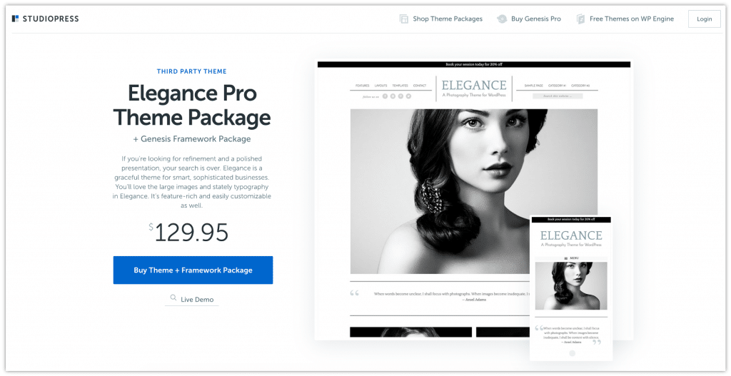 为您的网站获取最佳 WordPress 摄影主题 2 Get the Best WordPress Photography Theme for Your Website 2