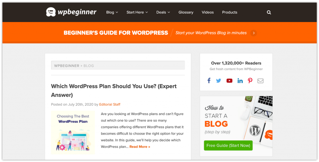 2022년에 팔로우해야 할 최고의 WordPress 블로그 7개 1 list of best WordPress blogs