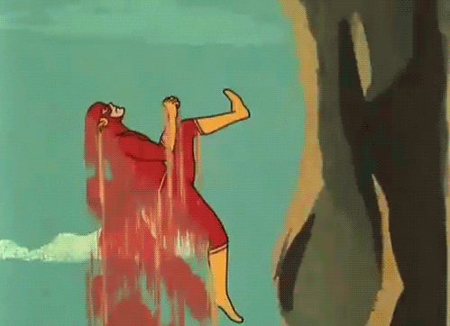 显示漫画人物运行速度非常快的 Gif