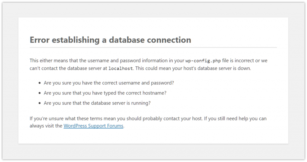 Błąd nawiązywania połączenia z bazą danych – jak go naprawić? 1 Error Establishing a Database Connection – How to Fix it? 1